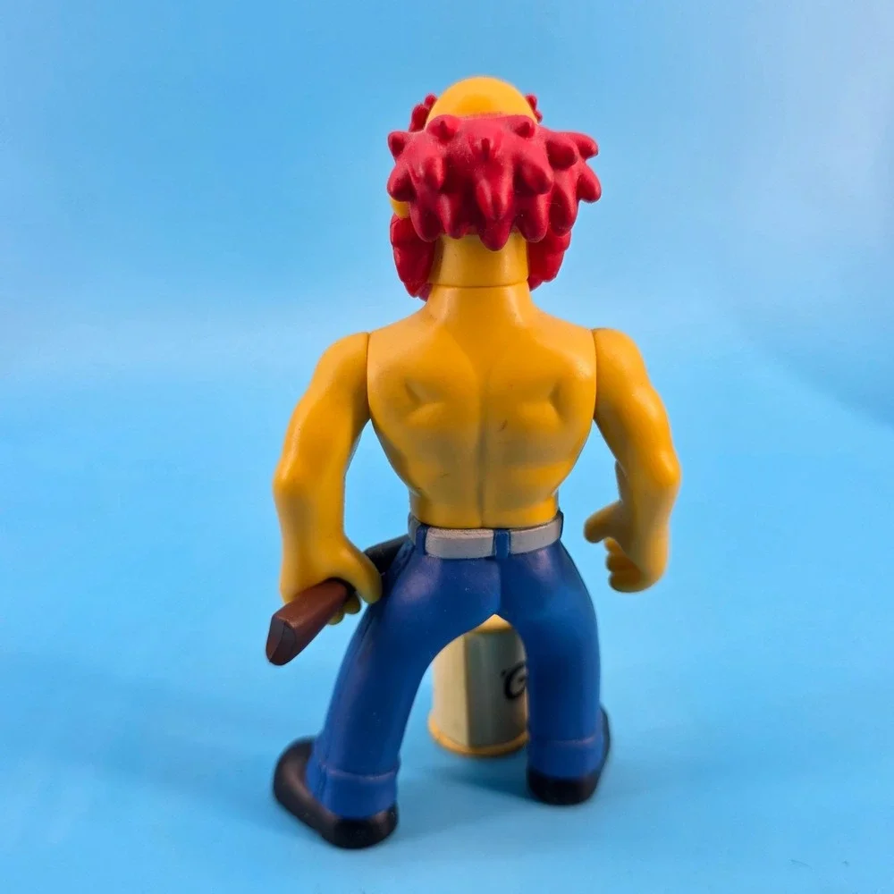The Simpsons Groundskeeper Willie Action Figure Grease Me Up Playmates 2002‎
